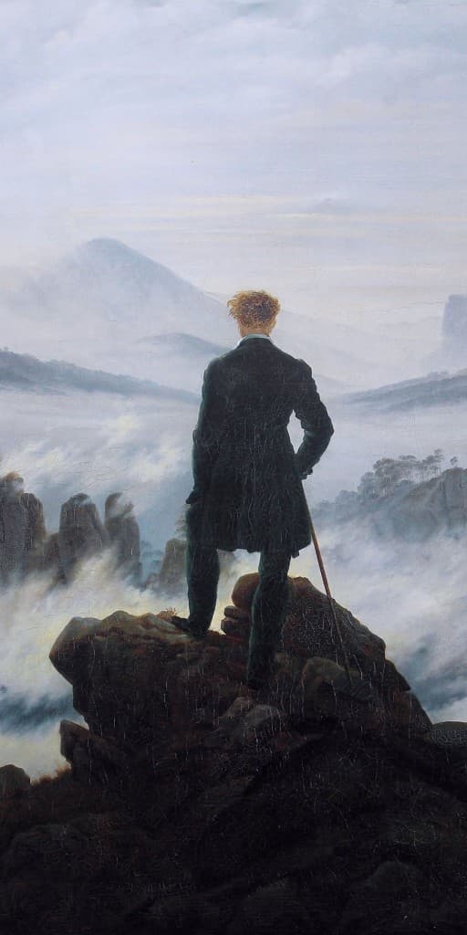 Wanderer above the Sea of Fog by Caspar David Friedrich